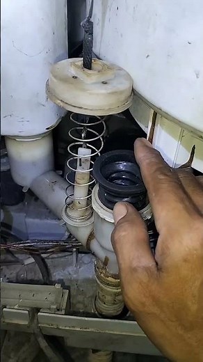 How to properly install the washing machine water drain seal #shorts #washingmachine #leakingwash...