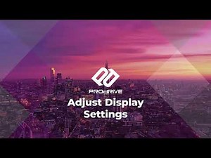 How to adjust Windows display settings