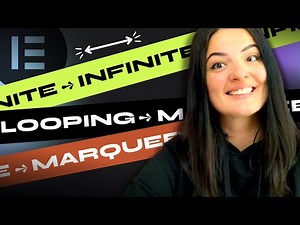 Make a SUPER TRENDY SMOOTH INFINITE MARQUEE with text or image - - Elementor Tutorial
