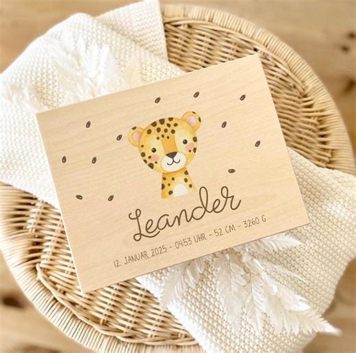 Memory Box, Memory Box Baby, Gift Birth Memory Box Baby Christening Gift Personalized Gift Baby Gift Box Leopard - Etsy