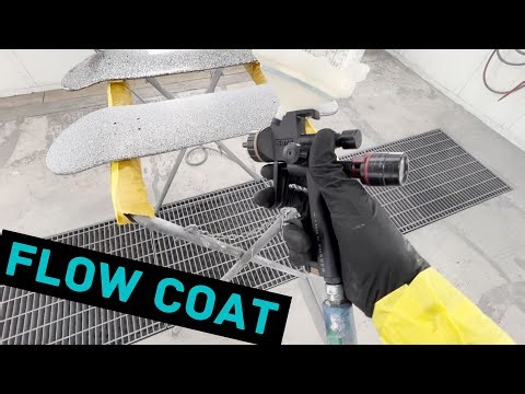 Flow Coating over METAL FLAKE