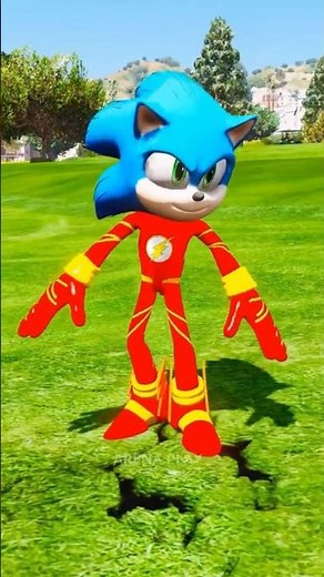 SONIC FLASH Unleashed! 🔥 The CRAZIEST Speed Transformation in GTA 5! 😱⚡ #gta5 #shorts