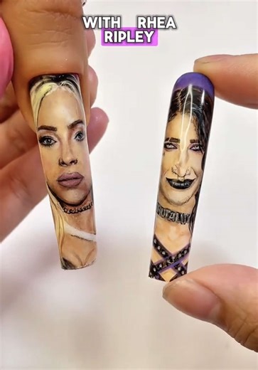 WWE Liv Morgan's Stunning 17-Hour Nail Art Revealed