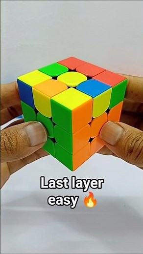 How to Fix Last Layer FAST 🔥 Rubik’s Cube (Beginner Trick)