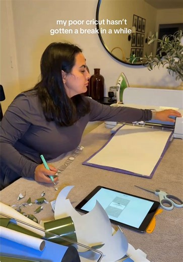 My husband should be proud I finally made back what it cost 😅 #cricut #diy #irononvinyl #welcomesign