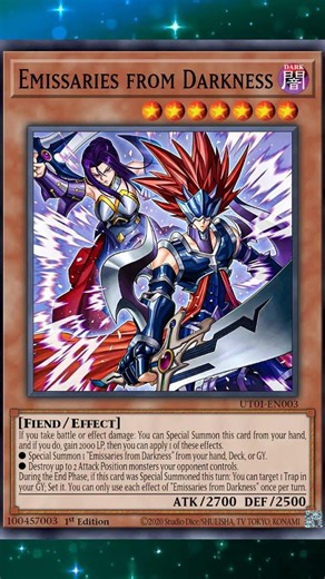 Emissaries from Darkness #yugioh #yugiohtcg #yugiohcards