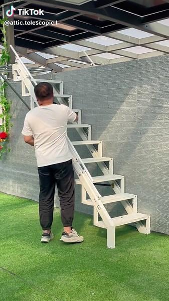 Wall-Mounted Folding Ladder: Space-Saving Solution