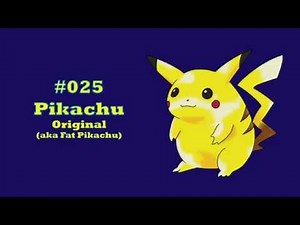 How To Draw: #025 Pikachu (Original aka Fat)