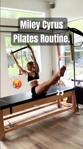 Miley Cyrus’ INTENSE Pilates Reformer Routine Will SHOCK You 😭💪✨| #shorts #mileycyrus