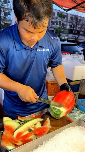 So Satisfying! Perfect Watermelon Cutting Skills