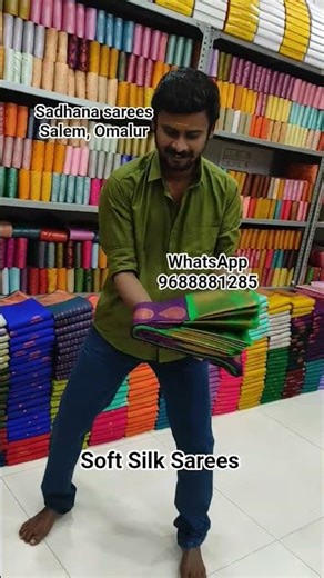 semi Kanchipuram Soft Silk sarees uniform colours Low price only #trending #saree #youtube #reels