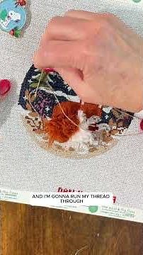 Wrapped Back Stitch Needlepoint Tutorial