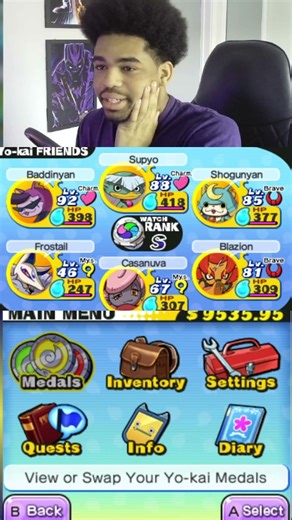 My OG Yo-Kai Watch Save File