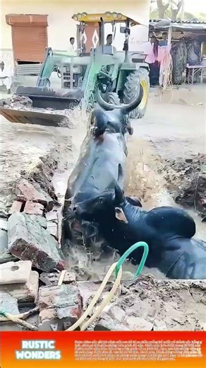 Xúc gạch giải cứu bò: Không kéo, không đòn bẩy – chỉ cần dọn sạch thứ đang giam hãm nó