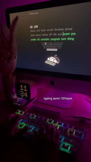 RGB Theme on MonkeyType | Pretty Typing Experience