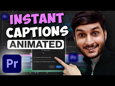 "How to Automatically Create Animated Subtitles in Premiere Pro (2025) | Fast & Easy Tutorial"
