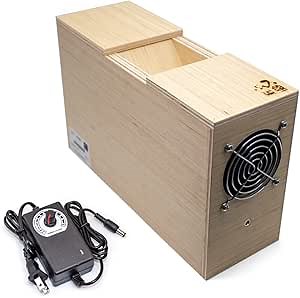 AC 100-240V Household Grain Cleaning Winnower, Grain Thrower Screening Machine Wind Sheller Bird Food Blowing Machine