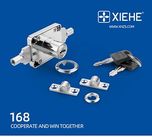 [Hot Item] 168 Wardrobe Lock for Clothes File Cabinet Door with Two 1m Length Latch and Accessories