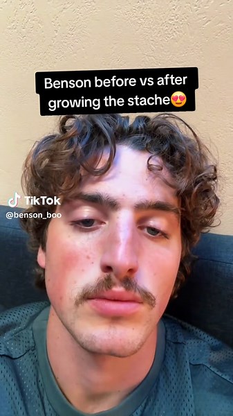 Benson Boone: Mustache Transformation Before and After