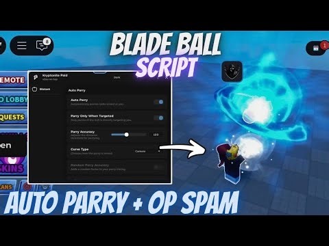 Blade Ball Script *FREE* - Auto Parry + Auto Spam Op, Auto Curve Ball "NO KEY"