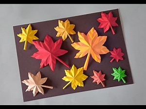 Bastelidee Herbst: Einfache DIY Blätter-Deko