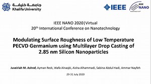 Modulating Surface Roughness of Low Temperature PECVD Germanium Using Multilayer Drop Casting of 2.85nm Silicon Nanoparticles