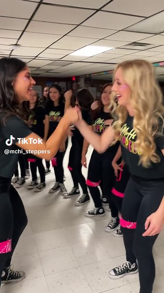 Pep Rally vibes 🪩💗 #steppers