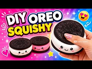 How to make viral Oreo Squishy at home / Paper craft/ Easy ideas/ DIY/ school project/art and craft
