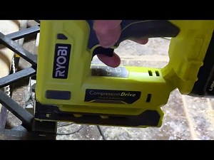 Ryobi Cordless 18v Staple Gun Review