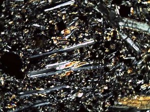 Tholeiitic Basalt Thin Section