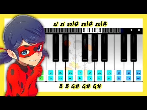 NOTAS de MIRACULOUS LADYBUG en PIANO o MELÓDICA || TUTORIAL FÁCIL de PIANO con NoTiTaS