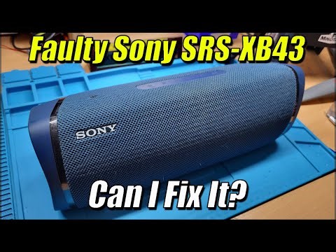 Faulty Sony SRS XB43 Bluetooth Speaker - No Power | Can I Fix It?