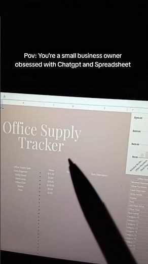 Office Supply Inventory Spreadsheet Template #smallbizbloom #officesupply #smallbusiness
