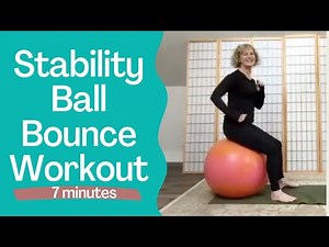 Stability Ball Bounce Workout for Healthy Heart (7 mins) | Vicki @ Yoga4man