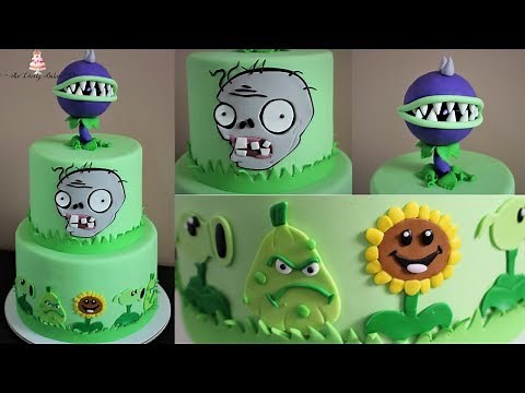 Plants Vs Zombies Cake Tutorial!