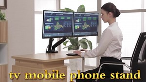 Monitor Desk Mount Height Adjustable LCD Desk Stand Full Motion Adjustment Monitor Bracket