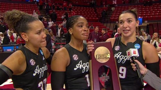 Aggies overflowing with emotions after win over undefeated Nebraska