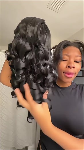 Body Wave Wig Yaki Texture 200% Density Wear and Go Synthetic Wig, 4C Hair Friendly #frozenhair