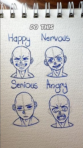 ✨Emotions drawing tutorial EasyPeasy✨ #howtodraw