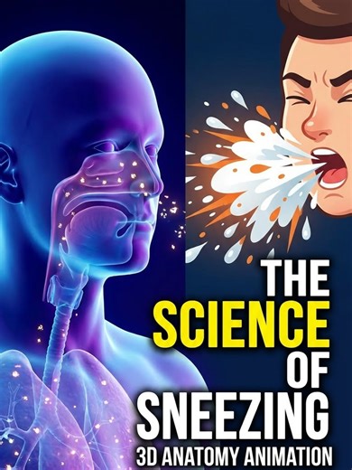 “The Science of Sneezing | 3D Anatomy Animation” Achoo! 🤧 Ever thought what happens inside your body when you sneeze? Watch this 3D animation — reflex, air pressure, and pure anatomy magic! #Sneezing #ScienceTok #Medical3D #AnatomyAnimation #HealthTok #RespiratorySystem