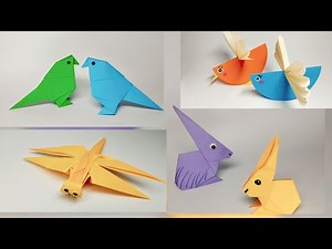 4 Easy Paper Animal Making | Origami Paper animal That Floats – A Smart DIY Activity