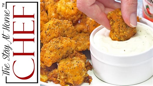 Baked buffalo chicken nuggets