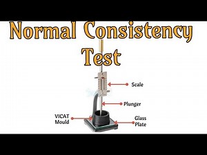 Determination of Normal Consistency of cement paste by Vicats apparatus II CE 202