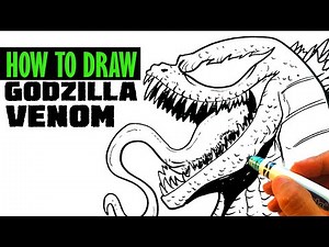 AMAZING How to Draw VENOM GODZILLA