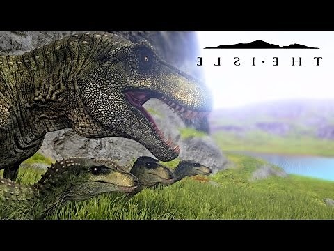 The Isle - REALISM REX PROGRESSION, PARENTS FIGHT GIGA, FAMILY HUNTING & SUB ADULT ( Gameplay )