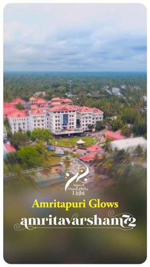 Amrita Vishwa Vidyapeetham on Instagram: "Amritapuri blossoms in Amma’s boundless love."
