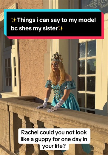 we absolutely did not go to Paris and the lourve for the crown #photoshoot #sisters #siblings #funny #behindthescenes