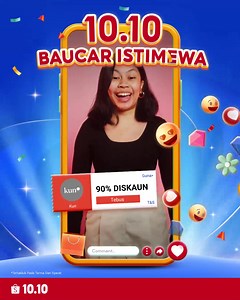 10.10 Festival Shopee Live hampir berakhir ⏰ Tebus baucar diskaun 90% & pelbagai lagi 10.10 Baucar Istimewa yang menarik dari top brands dan sellers SEKARANG sebelum terlambat! Stack dengan baucar Penghantaran Percuma tanpa Perbelanjaan Minimum bila korang checkout untuk lebih jimat. Takkan tengok je, klik lah sekarang https://shope.ee/5fMvrF0tun #ShopeeMY #ShopeeMY1010 | Shopee