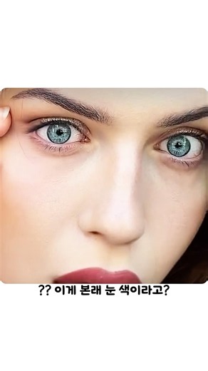 렌즈 vs 본래 눈 색 차이