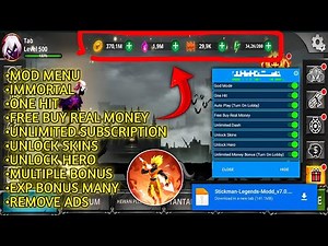 Stickman Legends Mod Apk v7.0.12 Unlimited Money & Unlock Everything
